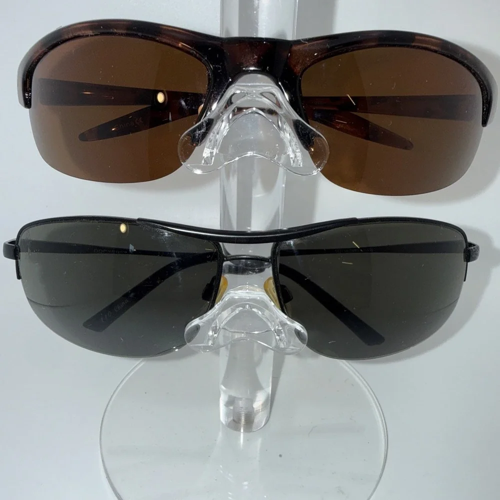 Lot of 2 pairs Authentic DOCKERS & OPTIC NERVE POLARIZED Wrap Sunglasses-Limited